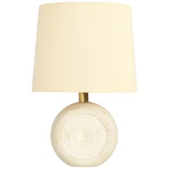 Travertine Lamp, Italy, 1980s
