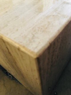 Travertine Large Cube Coffee Table