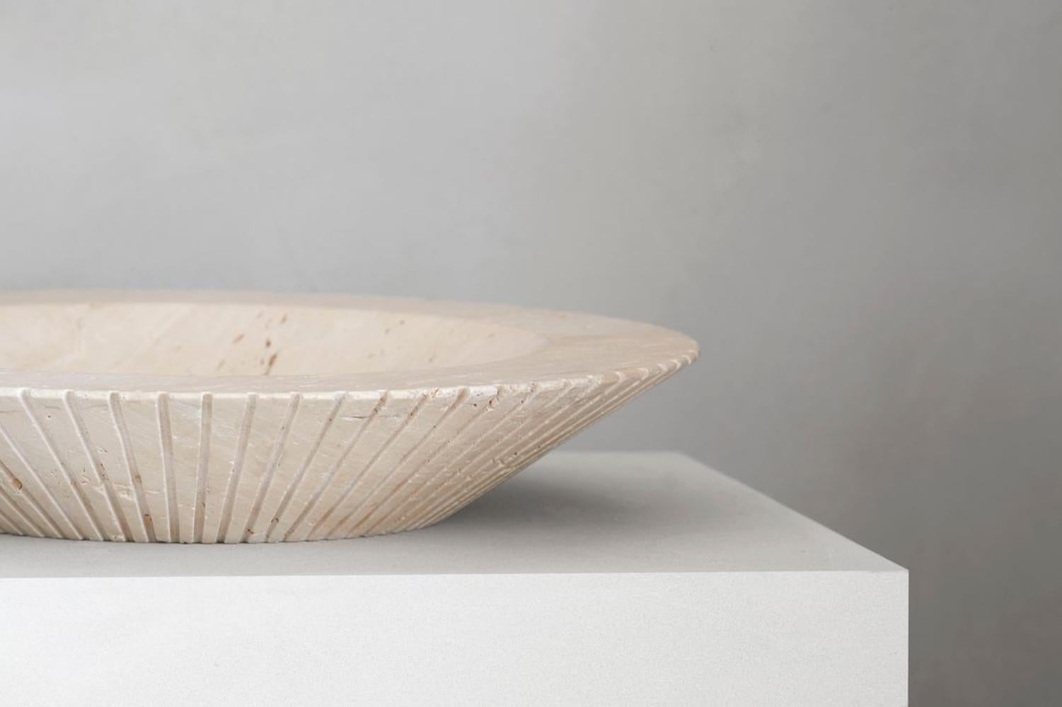 Scandinavian Modern Travertine Locus Bowl by Sofie Østerby for Fredericia For Sale