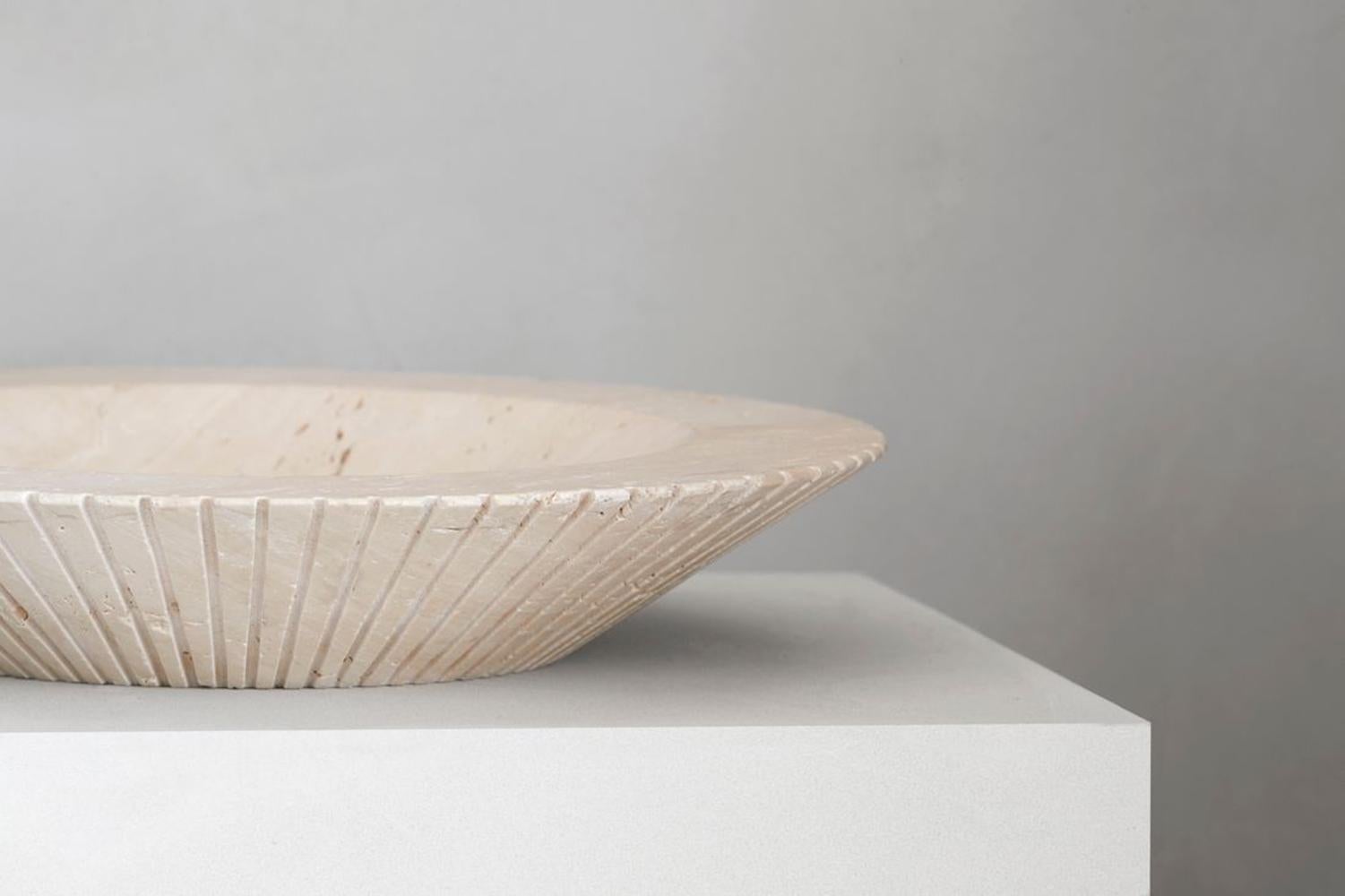 Portuguese Travertine Locus Bowl by Sofie Østerby for Fredericia For Sale