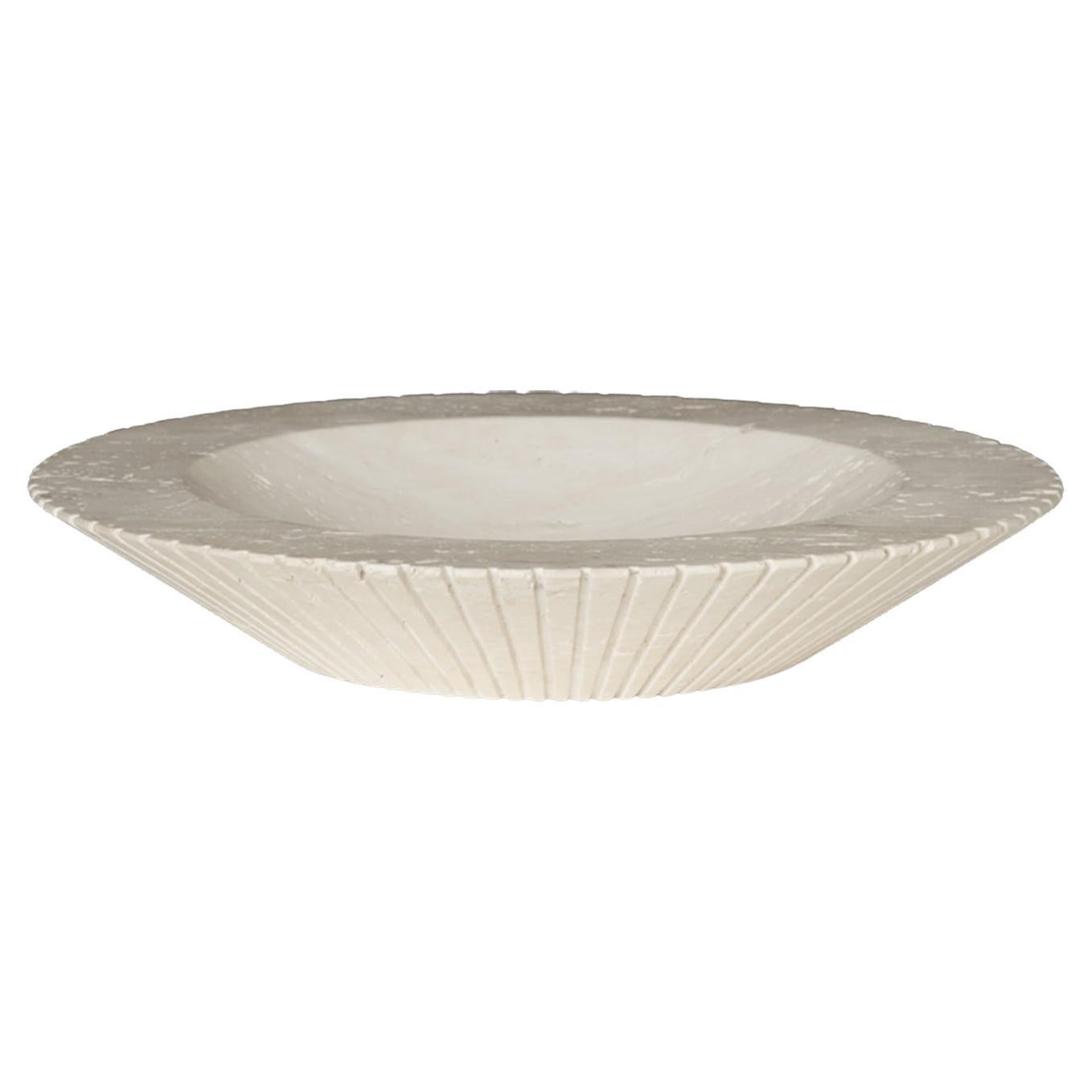 Travertine Locus Bowl by Sofie Østerby for Fredericia For Sale