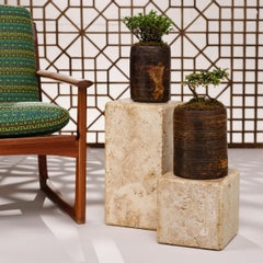 Travertine Display Pedestal
