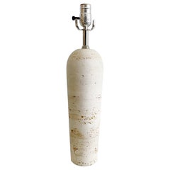 Travertine Marble Italian Vintage Lamp