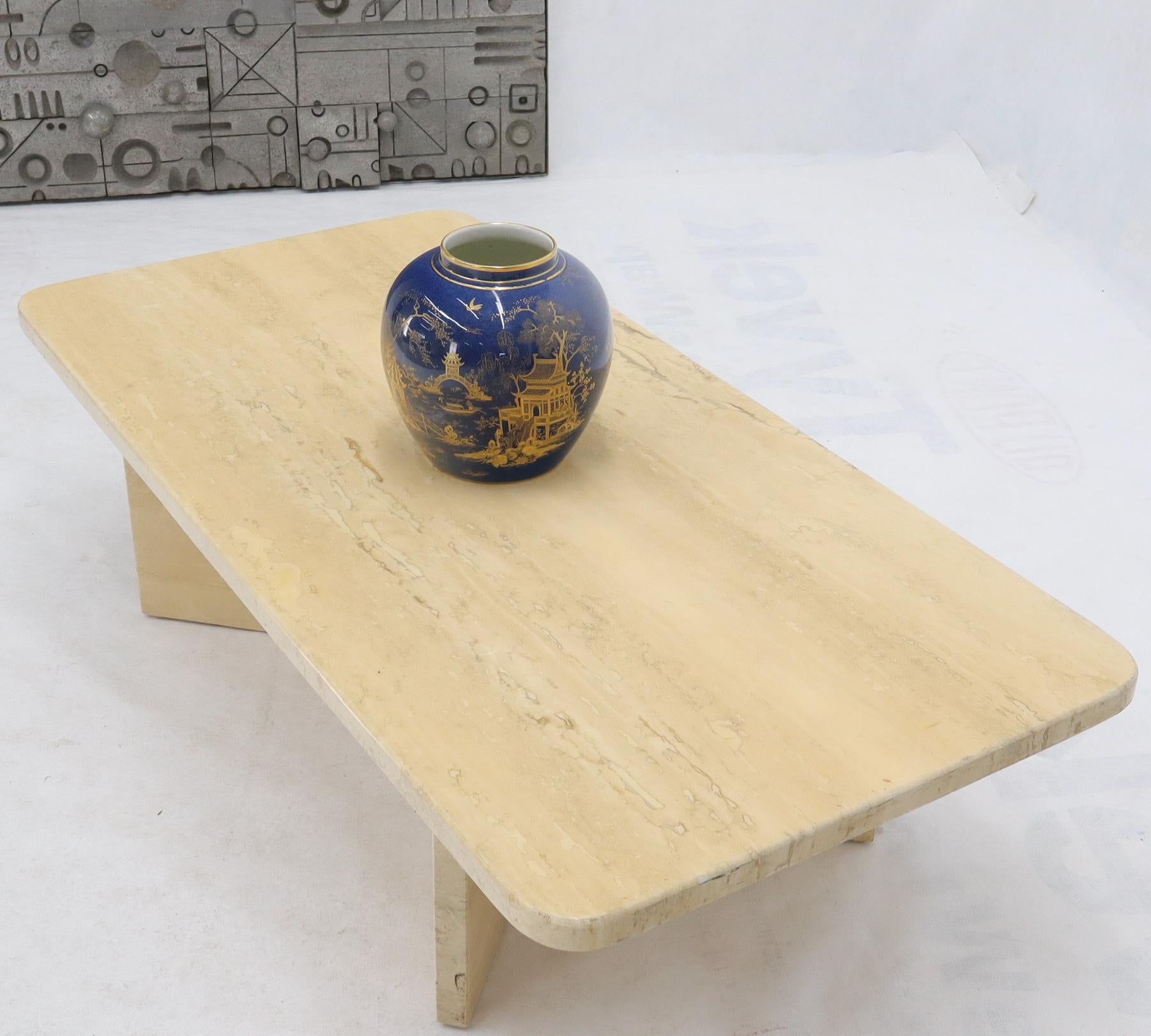 Travertine Marble Rectangular Coffee Table 2