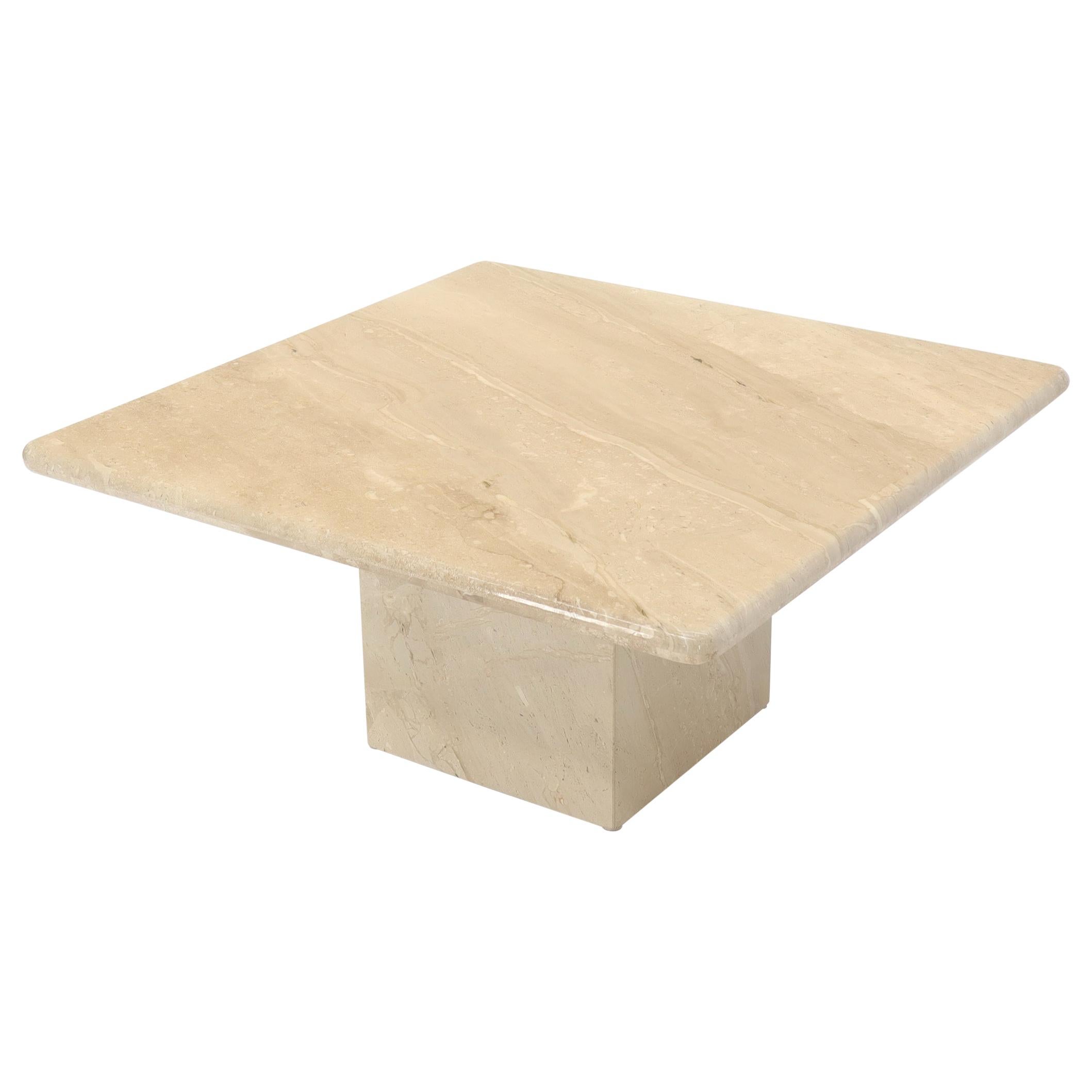 Travertine Marble Square Coffee Table