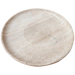 Travertine Midcentury Italian Bowl in Manner of Giusti and Di Rosa for Up & Up
