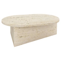 Travertine Oblong Prisma 105 Coffe Table by Sebastian Scherer