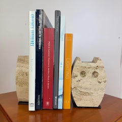 Travertin Eulen Buchhalter,  Enzo Mari für F.lli Mannelli, Italien 1970