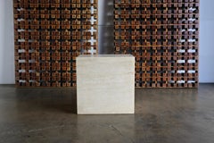 Travertine Pedestal, circa 1975