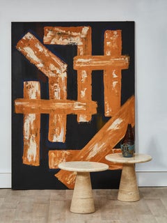 Travertine Pedestals by Studio Glustin