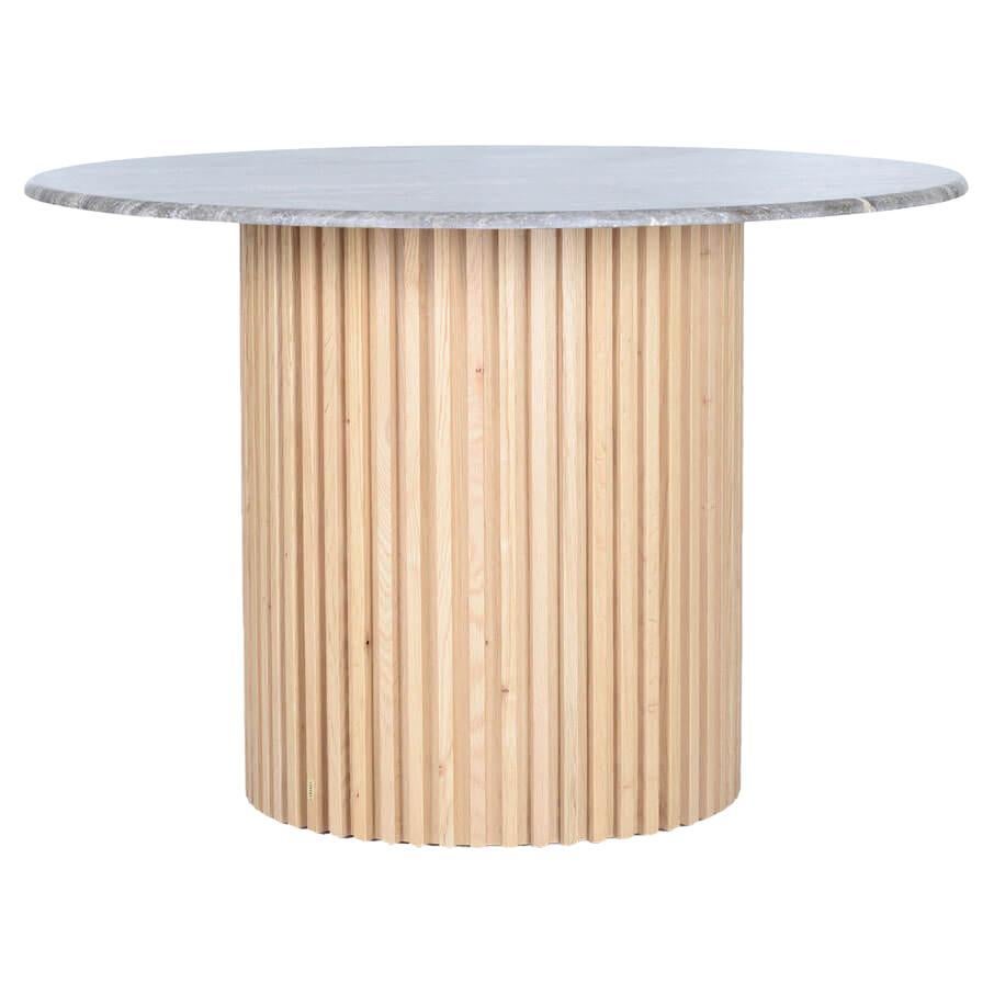 Travertine Round Table – DOCIA