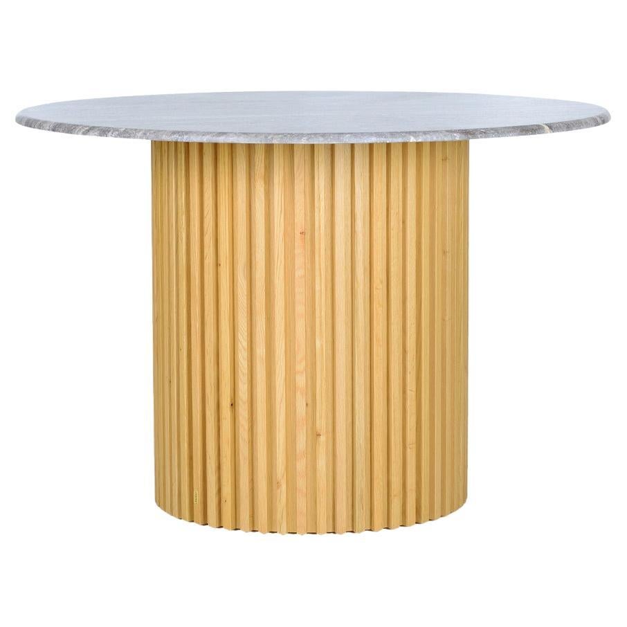 Travertine Round Table – DOCIA