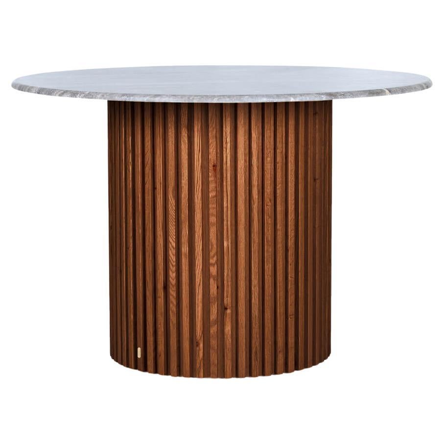 Travertine Round Table – DOCIA