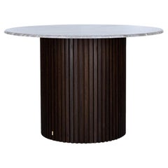 Mesa redonda de travertino - DOCIA