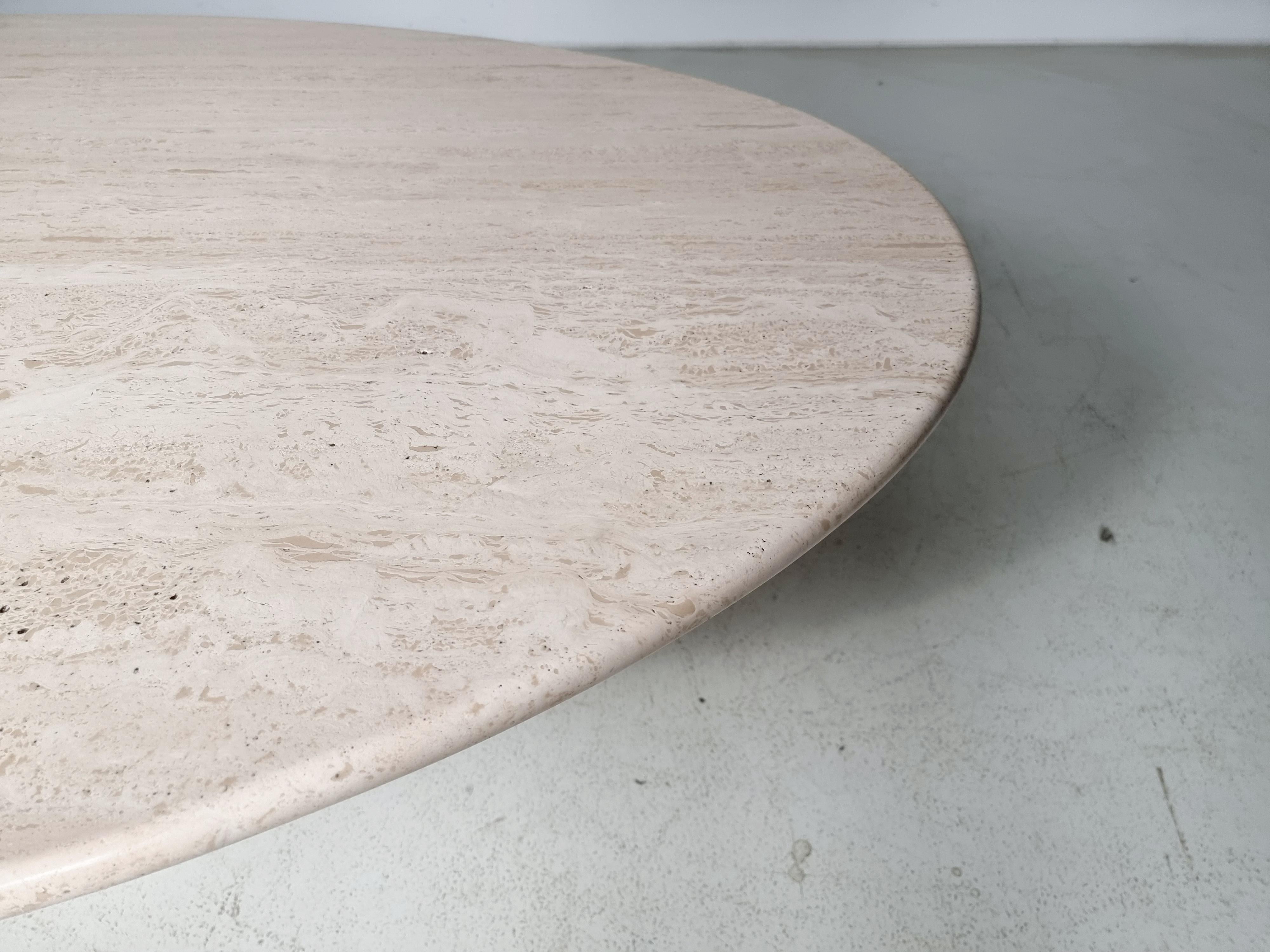 Travertine 'Samo' Dining Table by Carlo Scarpa for Simon Gavina, 1970s 6