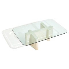 Travertine Sculpture Coffee Table, Italy, 1970