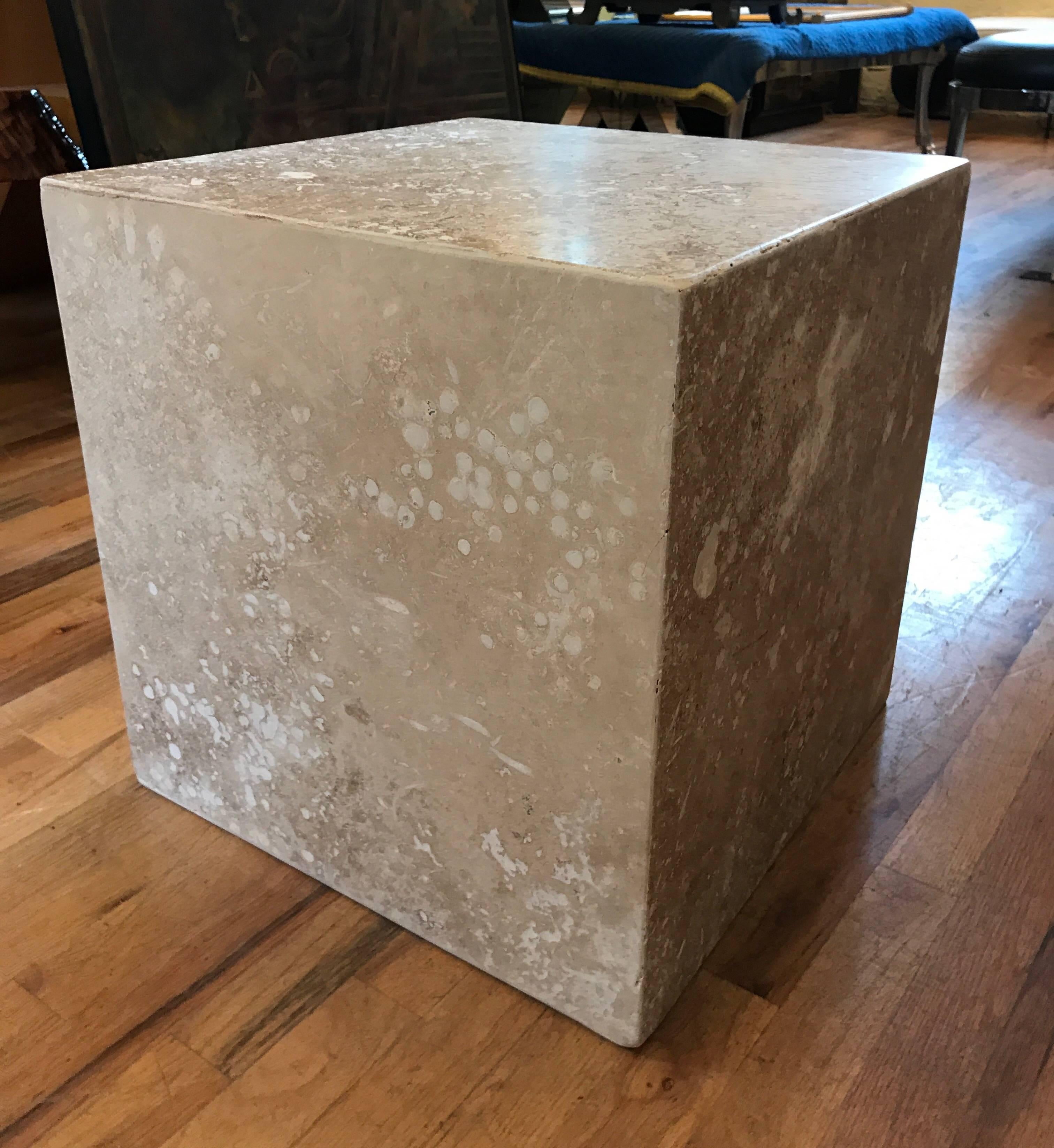 travertine cube