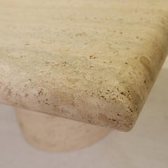 Travertine Side Table by Angelo Mangiarotti, Up and Up