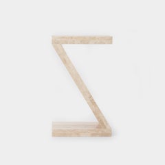 TABLE D'APPOINT EN TRAVERTIN par PETRA MADALENA