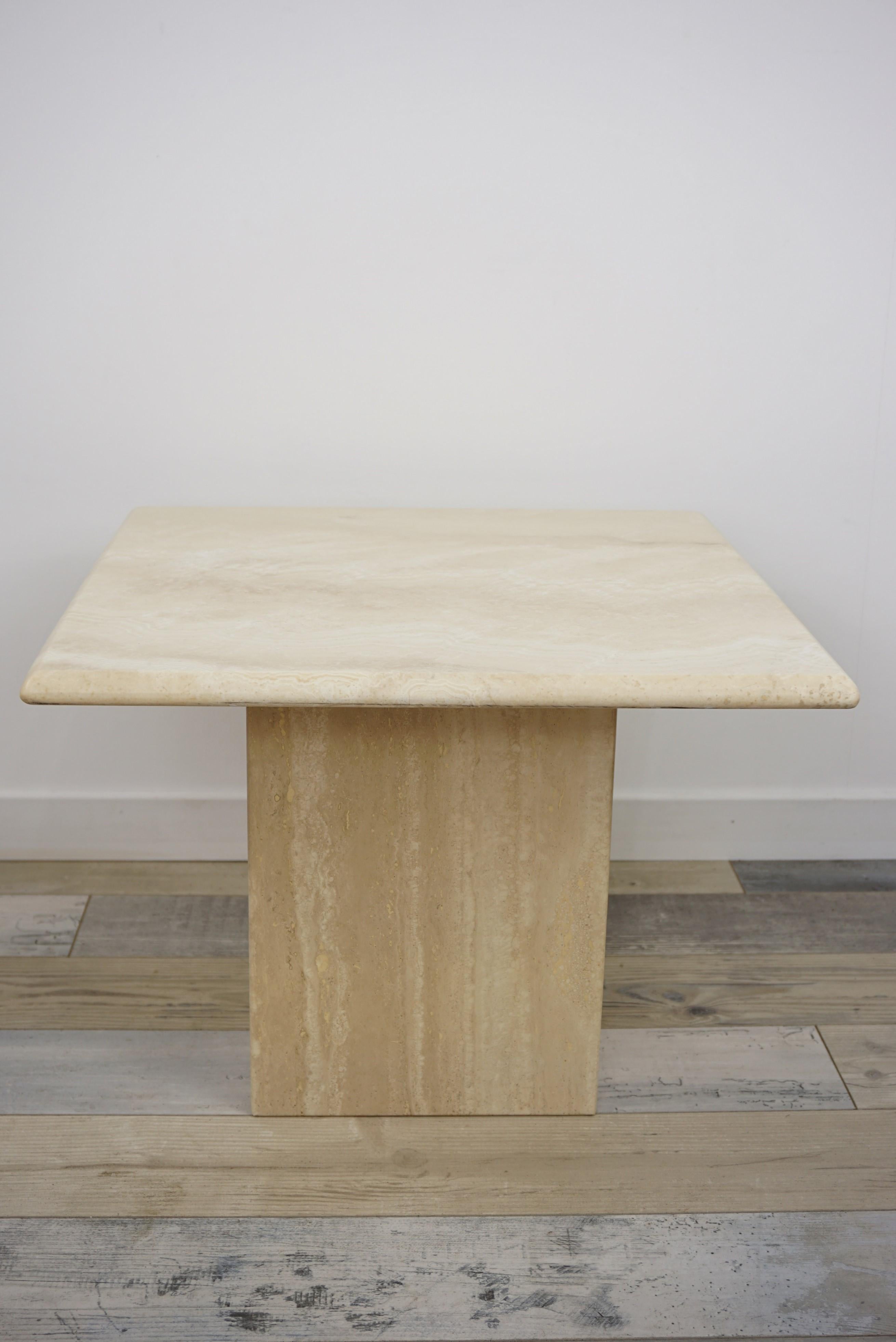 Travertine Side Table 4