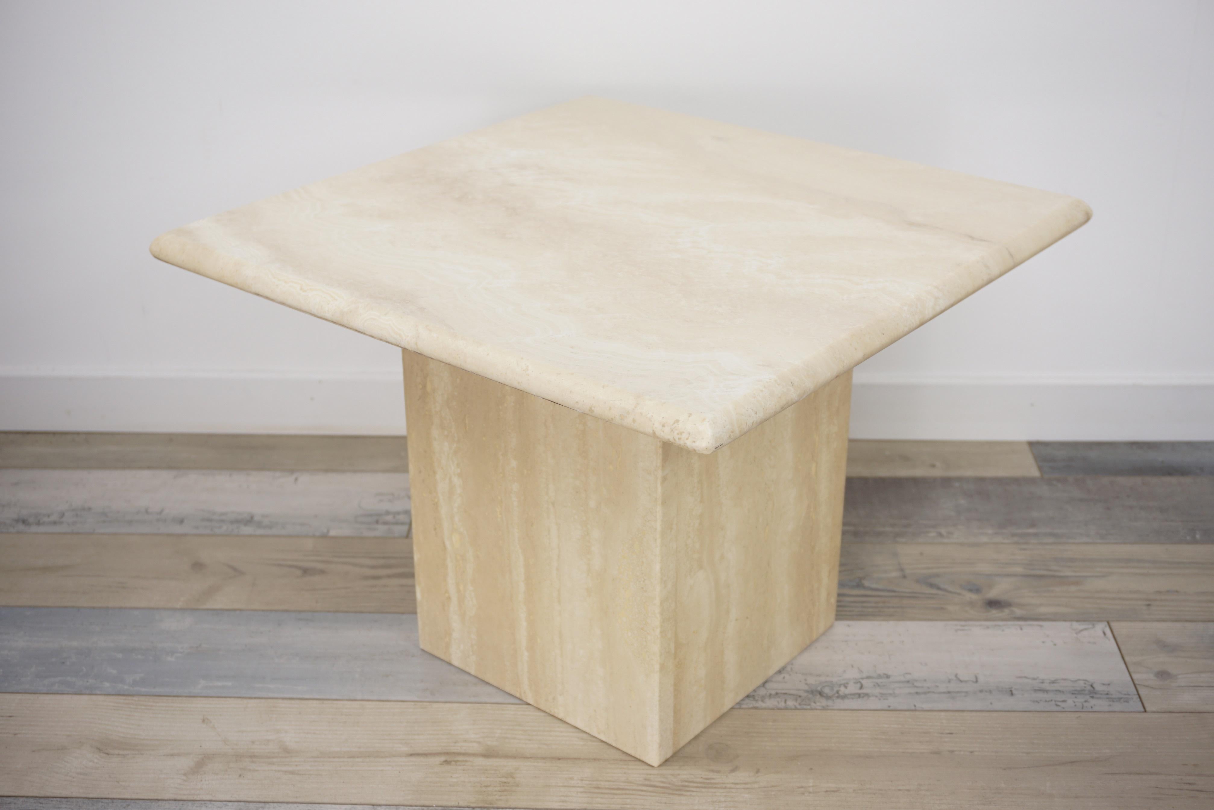 Travertine Side Table 5