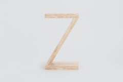 Travertine Side Table