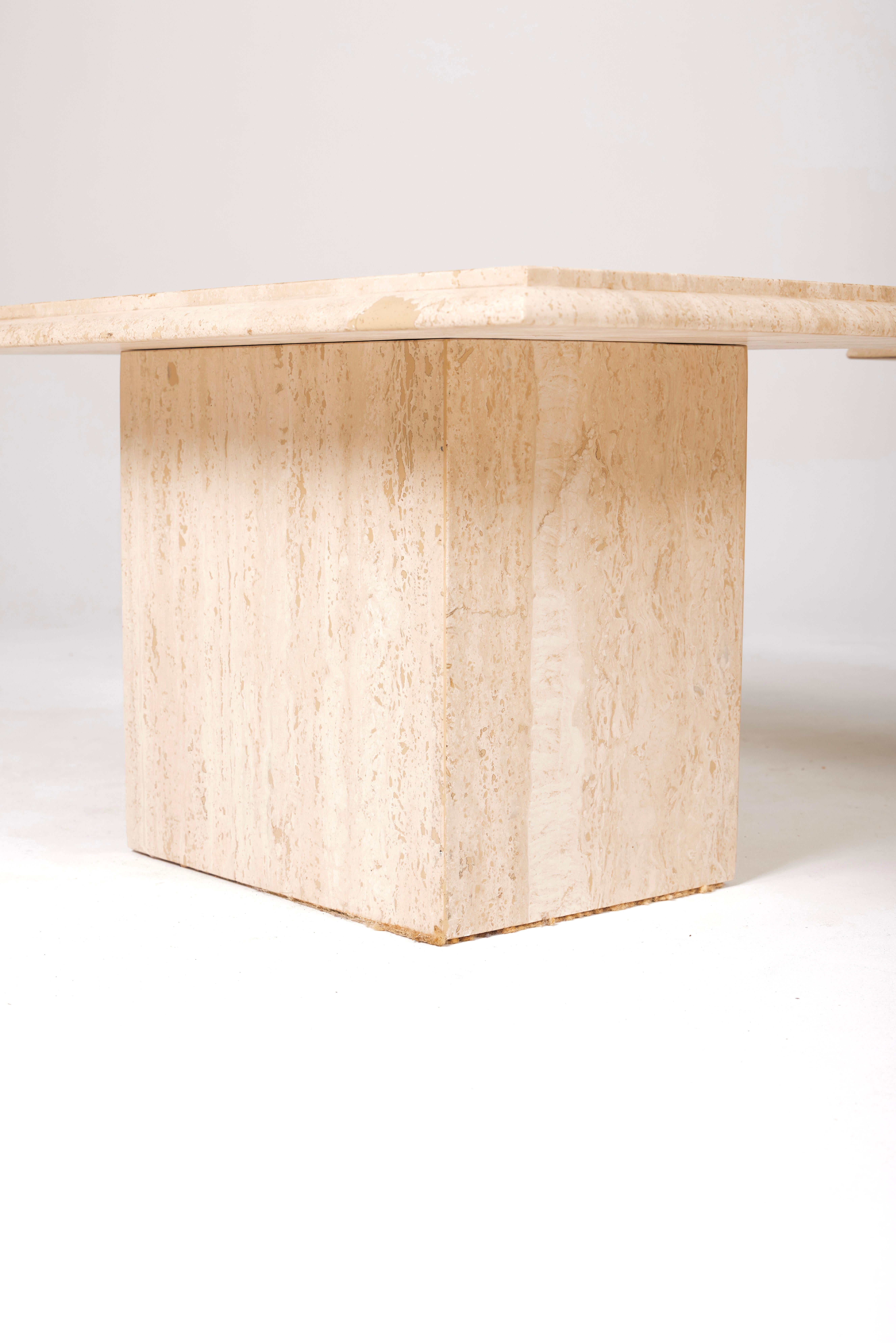 Travertine side table 5
