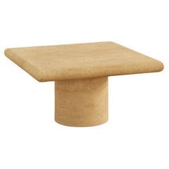 Mesa auxiliar de travertino