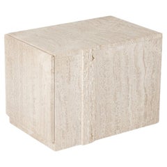 Travertine Side Table