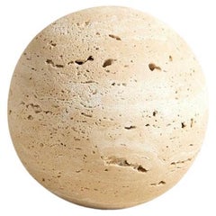 ESFERA DE TRAVERTINA, Bola de Piedra Natural Sahi, Decoración para estantería y mesa de centro