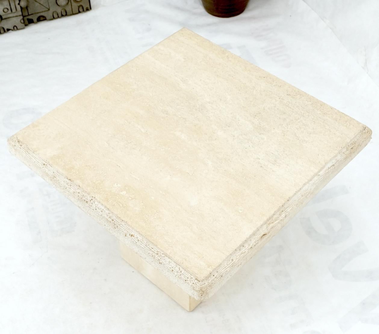 square pedestal coffee table