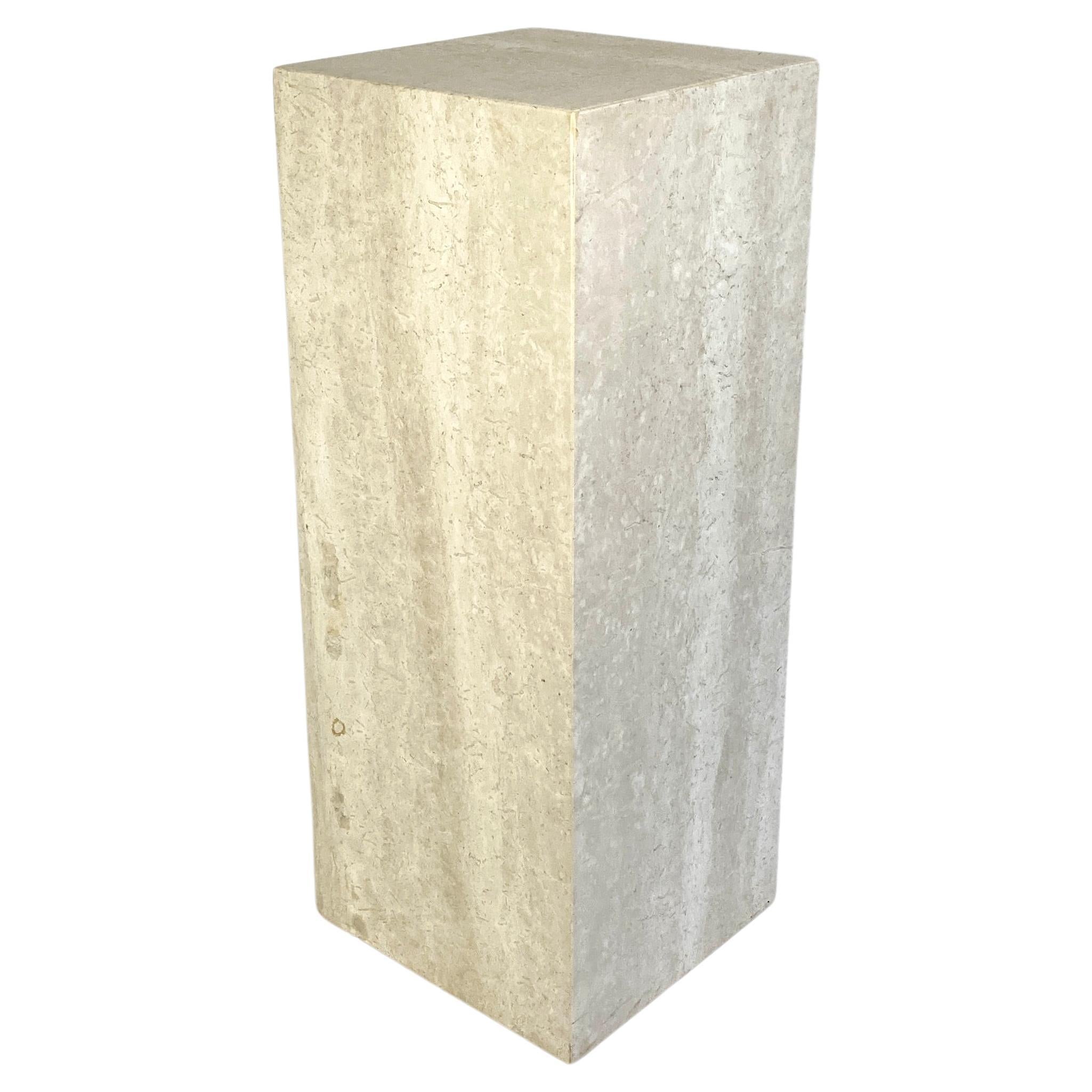 Travertine Stone Plinth / Pillar / Plant Stand