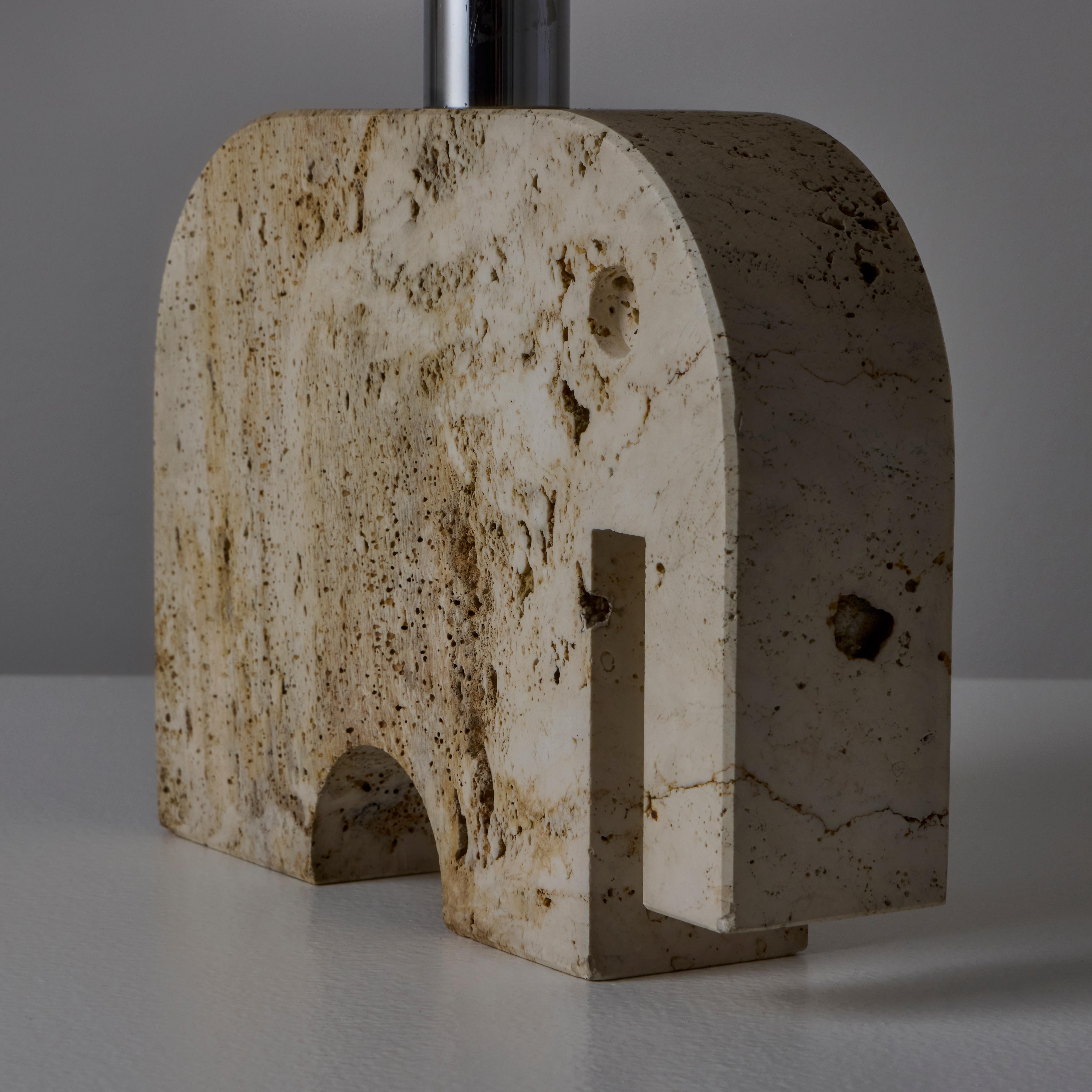 Travertine Table Lamp by Fratelli Manelli For Sale 5