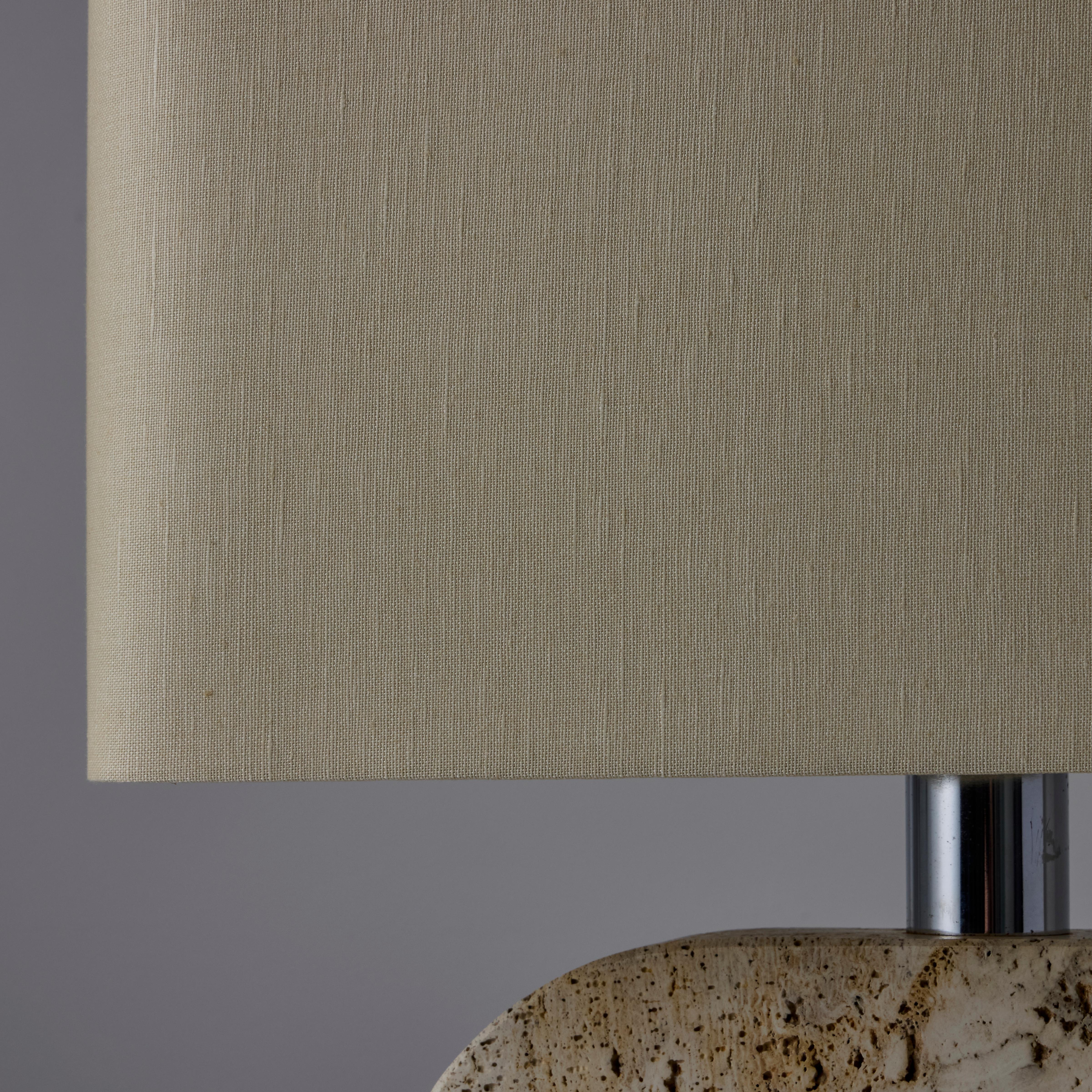 Mid-Century Modern Travertine Table Lamp by Fratelli Manelli For Sale