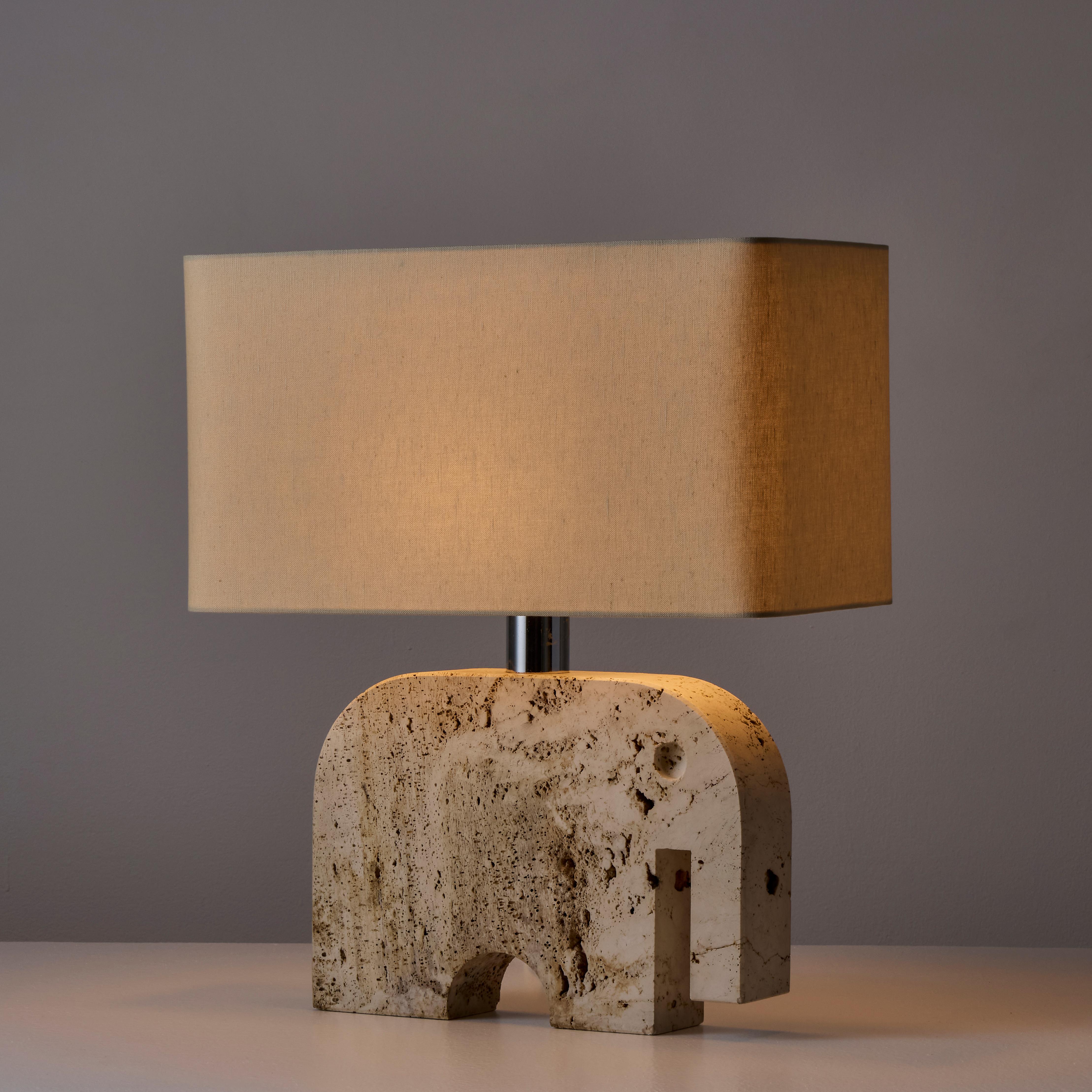 Travertine Table Lamp by Fratelli Manelli For Sale 2