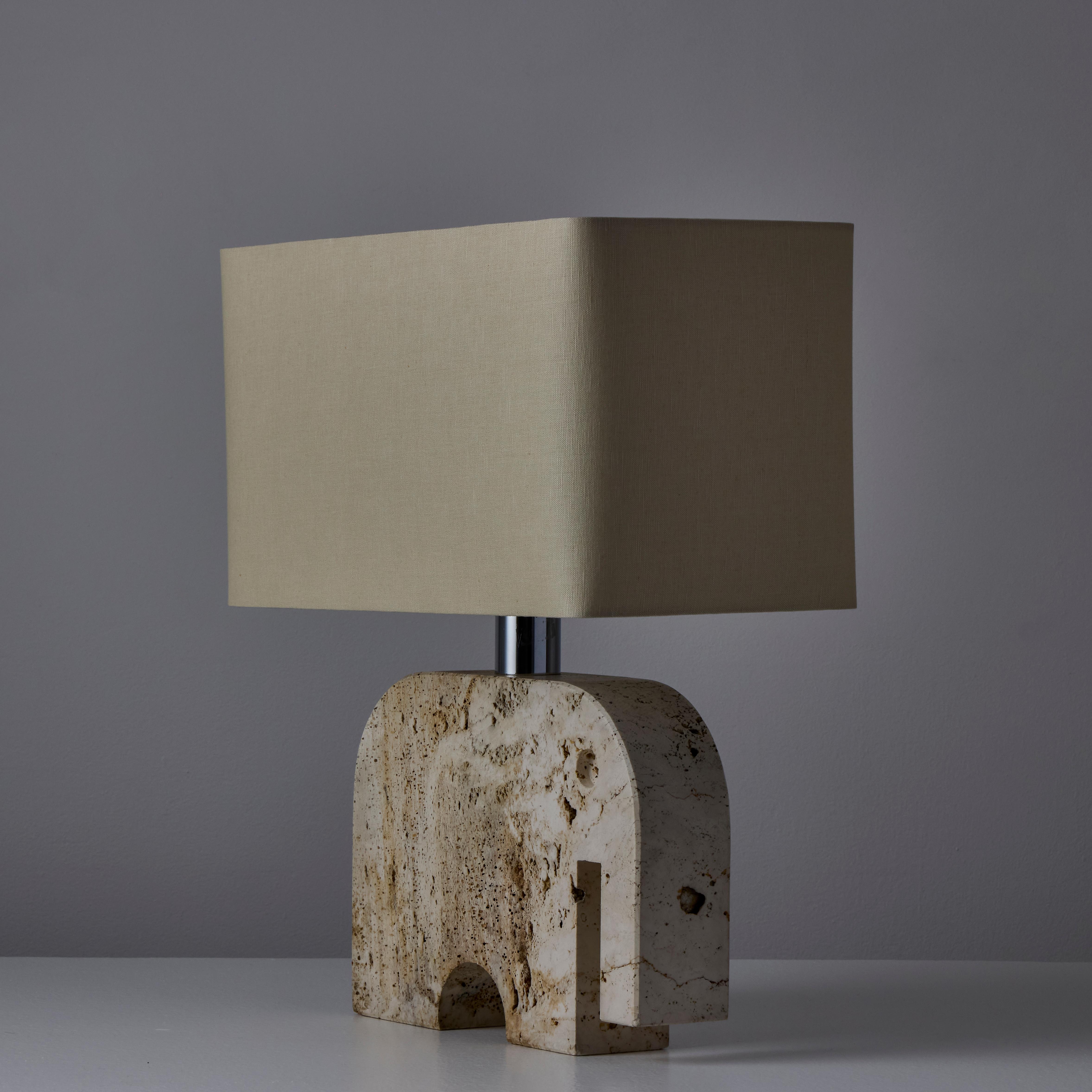 Travertine Table Lamp by Fratelli Manelli For Sale 3