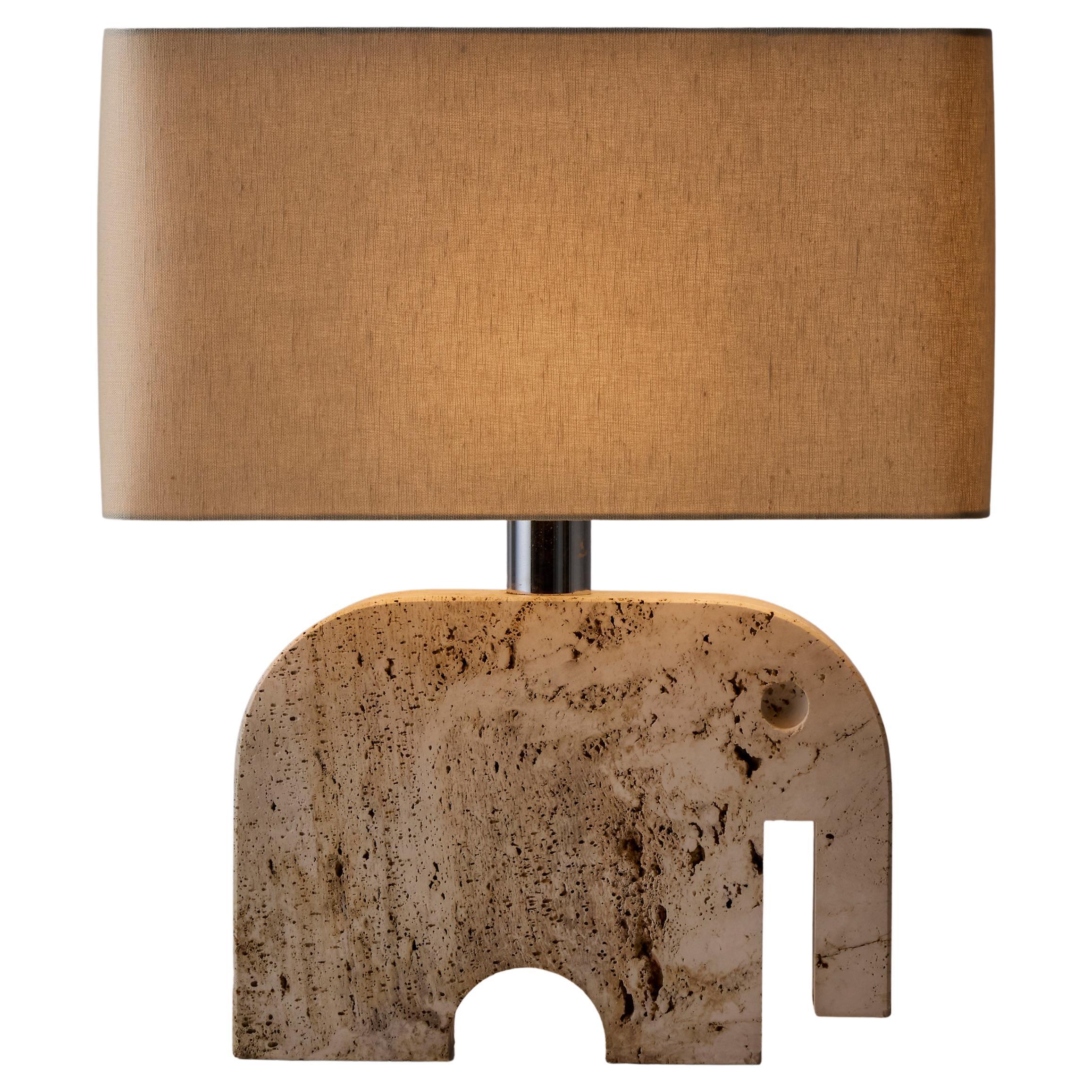 Lampe à poser en travertin par Fratelli Manelli