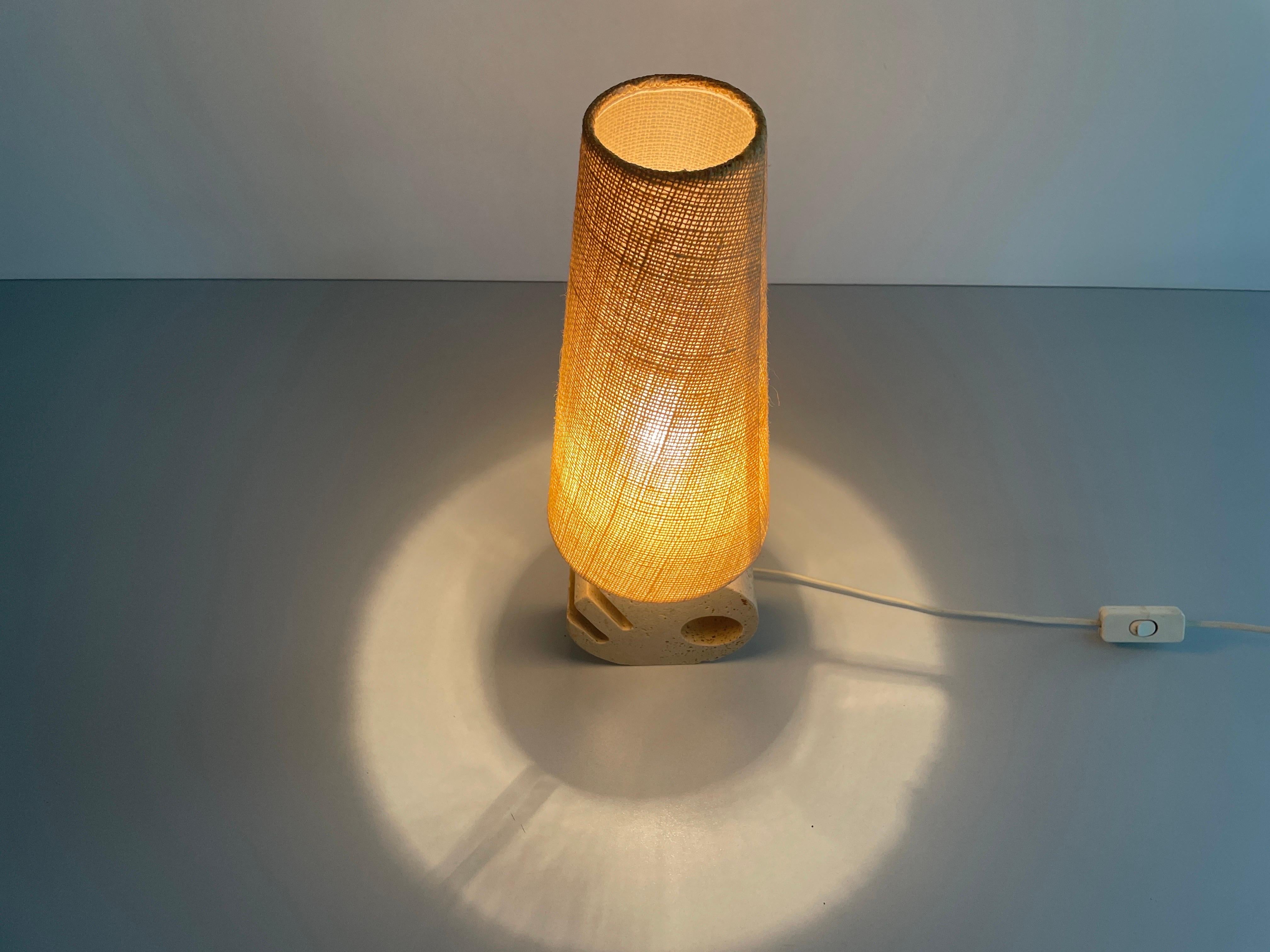 Travertine Table Lamp by Fratelli Mannelli and Luigi Sormani, 1970s, Italy For Sale 8