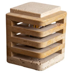 Travertine Table Lamp by Fratelli Mannelli