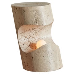 Travertine Table Lamp by Giuliano Cesari for Nucleo, Italy 1971