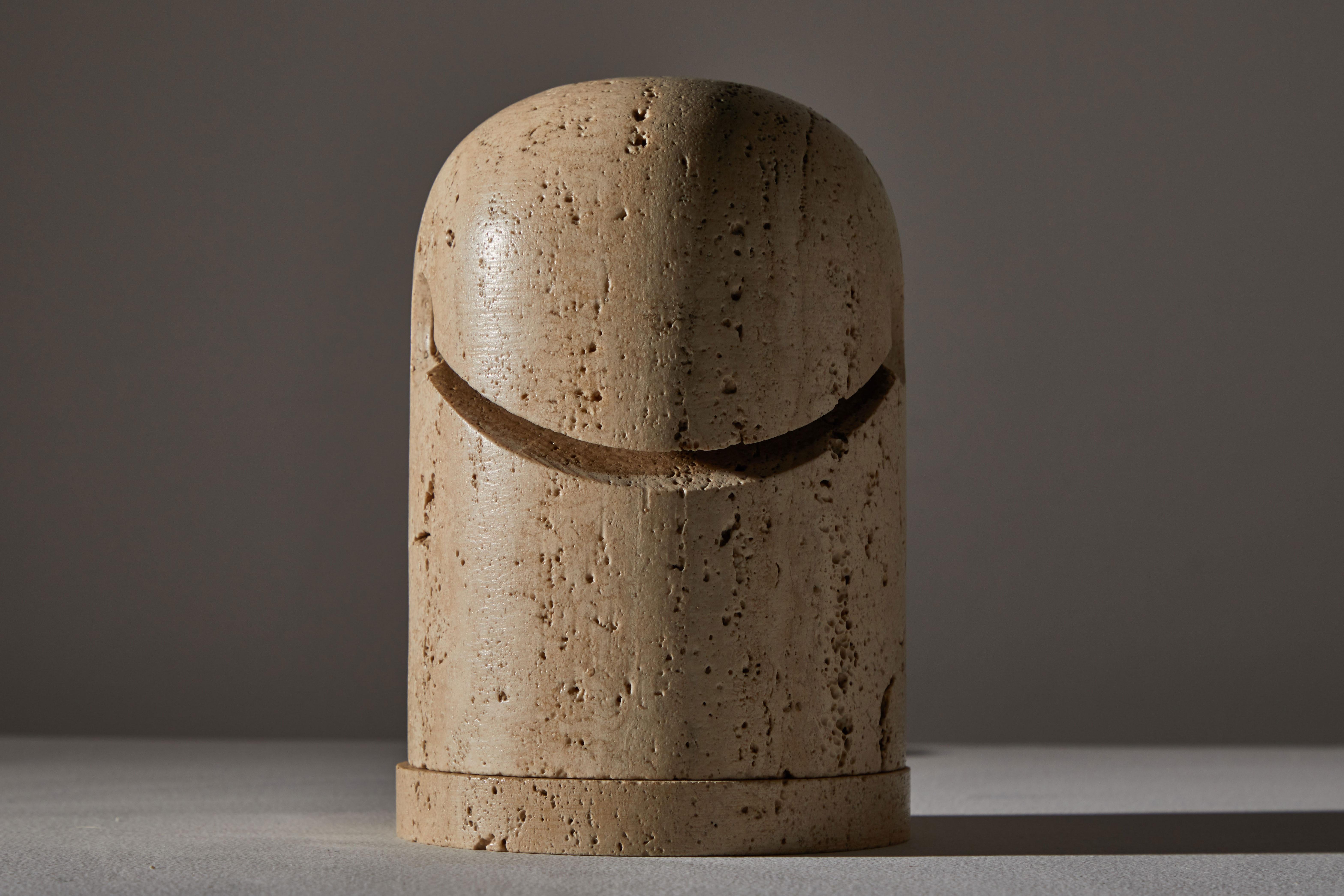 Travertine Table Lamp by Nucleo Sormani 1