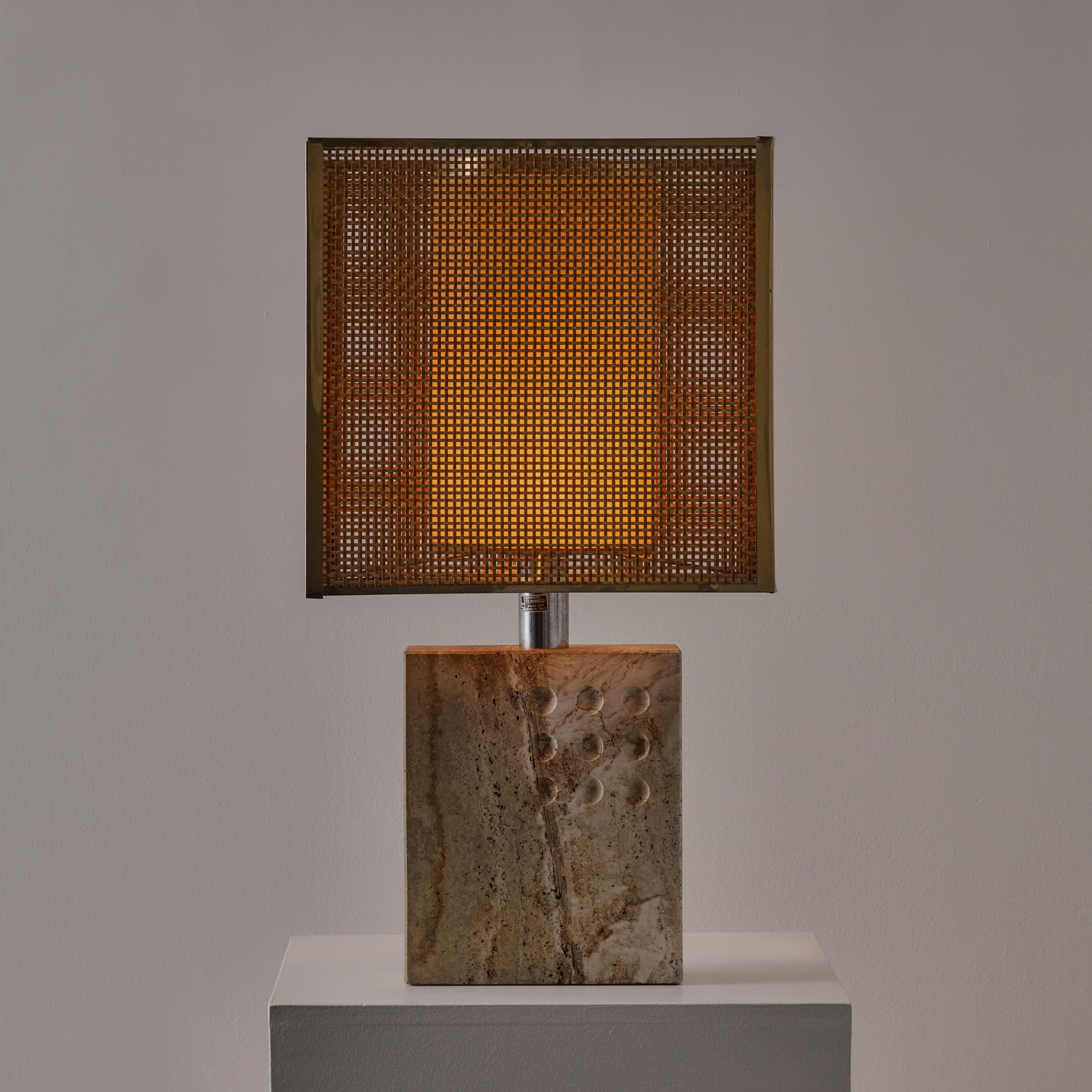 Travertine Table Lamp from Fratelli Mannelli for Signa For Sale 5