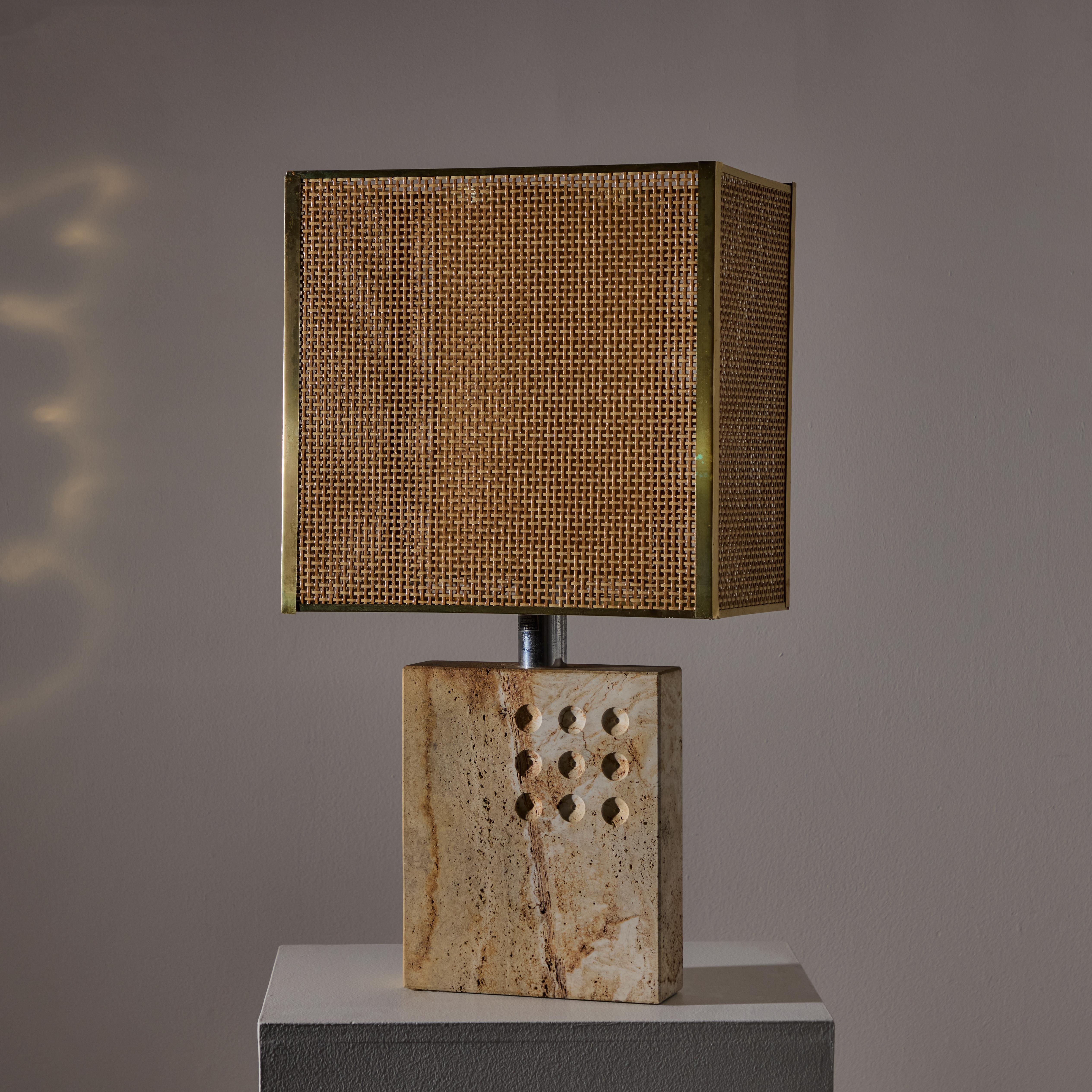 20th Century Travertine Table Lamp from Fratelli Mannelli for Signa For Sale