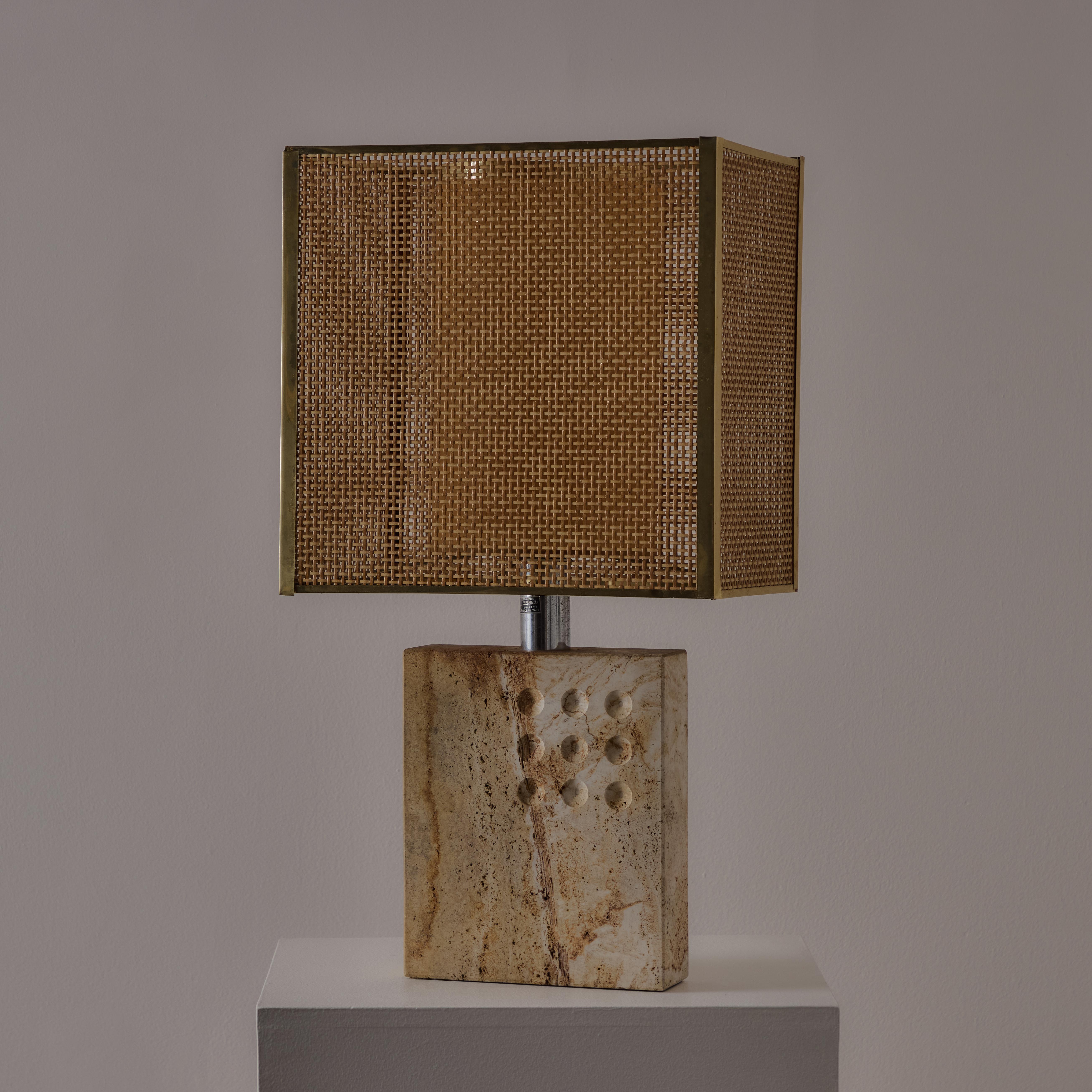 Travertine Table Lamp from Fratelli Mannelli for Signa For Sale 3