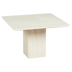 Retro Travertine Table Side Table / Coffee Table, Travertine, 1970s, Italy