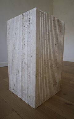 Travertine Teardrop Dining Table