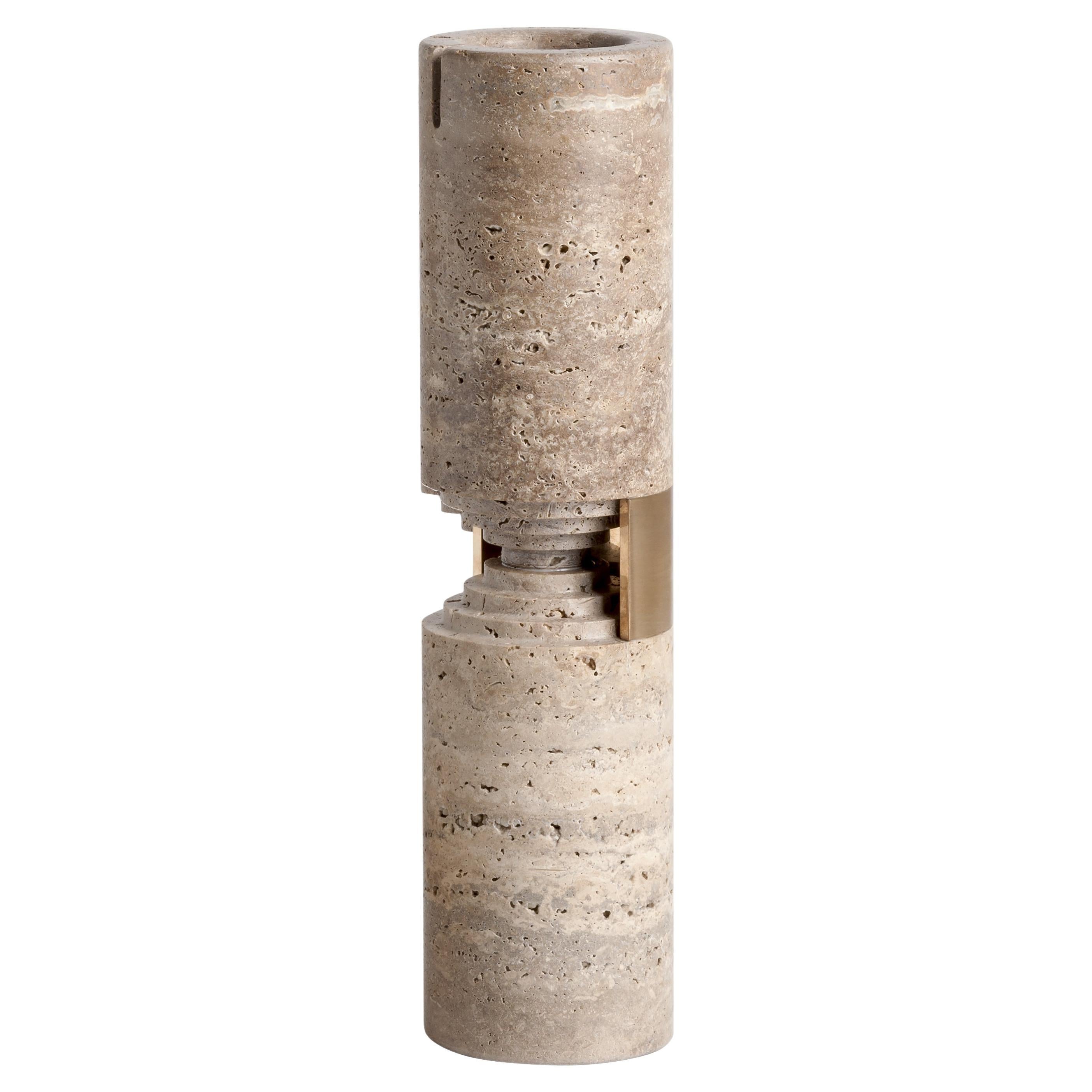 Travertine Trieste Big Vase by Andrea Bonini