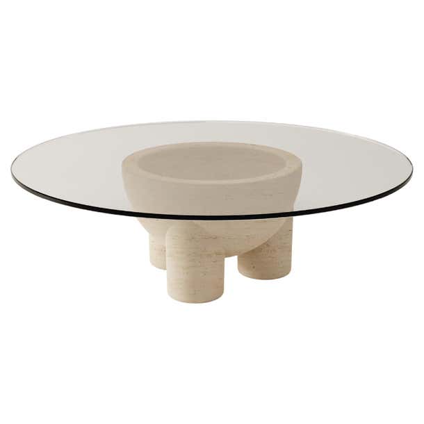 Travertine U Line 'tAAAble' by BURGIO For Sale at 1stDibs