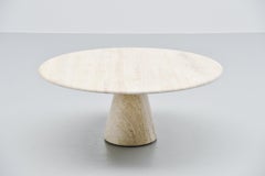 Travertine Up&Up Coffee Table Italy 1970 Angelo Mangiarotti