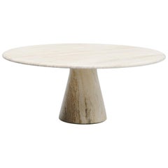 Travertine Up&Up Coffee Table Italy 1970 Angelo Mangiarotti